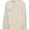 Hoge hals, elastische manchetten, verstelbare bandjes, volumineuze mouwen, jas