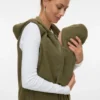 Hoodie met normale pasvorm, breigoed vest