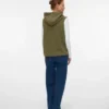 Hoodie met normale pasvorm, breigoed vest