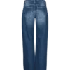 Jeans met wijde pijpen en middelhoge taille