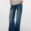 Jeans met wijde pijpen en middelhoge taille