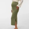 Lange rok met hoge taille