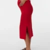 Lange rok met hoge taille