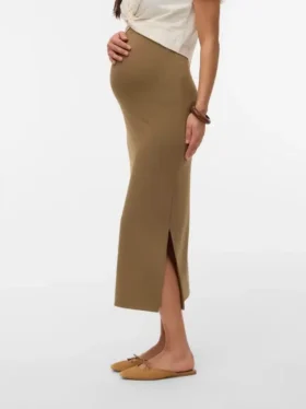 Lange rok met hoge taille