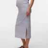 Lange rok met hoge taille