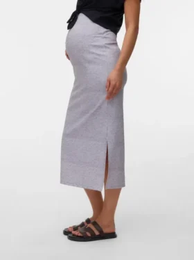 Lange rok met hoge taille