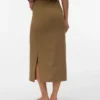 Lange rok met hoge taille