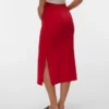 Lange rok met hoge taille