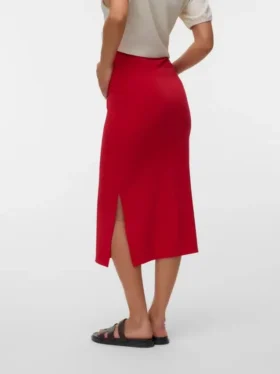 Lange rok met hoge taille