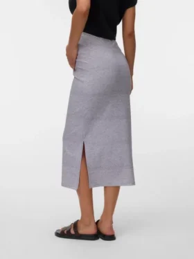 Lange rok met hoge taille