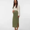 Lange rok met hoge taille