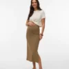 Lange rok met hoge taille