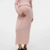 Midi-rok met hoge taille