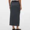 Midi-rok met hoge taille