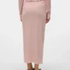 Midi-rok met hoge taille
