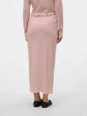 Midi-rok met hoge taille