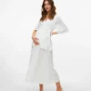 Midi-rok met hoge taille