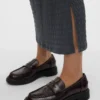 Midi-rok met hoge taille