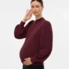 Pullover met normale pasvorm, hoge hals en ballonmouwen