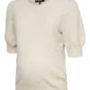 Pullover met normale pasvorm, ronde hals en geribde manchetten