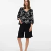 Shorts met normale pasvorm en hoge taille