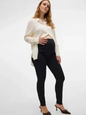 Slim Fit-jeggings met hoge taille