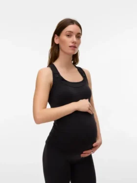 Slim Fit tanktop met U-hals