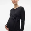 Slim fit top met ronde hals