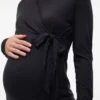 Slim fit top met ronde hals