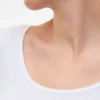 Slim fit top met U-hals