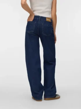 Snrancy-Jeans met lage taille en wijde pijpen