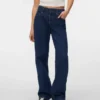 Snrancy-Jeans met lage taille en wijde pijpen