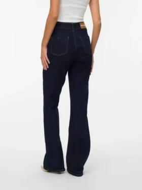 Snrancy jeans met middelhoge taille en bootcut-pasvorm