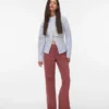 Snrancy-Jeans met middelhoge taille en wijde pijpen