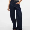 Snrancy-Jeans met middelhoge taille en wijde pijpen