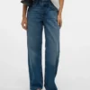 Snrancy-Jeans met middelhoge taille en wijde pijpen