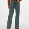 Snrancy-Jeans met middelhoge taille en wijde pijpen
