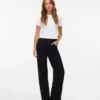 Snrancy-Jeans met middelhoge taille en wijde pijpen