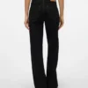Snrancy-Jeans met middelhoge taille en wijde pijpen