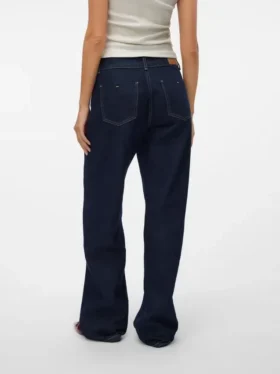 Snrancy-Jeans met middelhoge taille en wijde pijpen