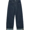 Snrancy-Jeans met middelhoge taille en wijde pijpen
