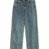 Snrancy-Jeans met middelhoge taille en wijde pijpen