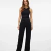 Snrancy-Jeans met middelhoge taille en wijde pijpen