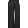 Snrancy-Jeans met middelhoge taille en wijde pijpen