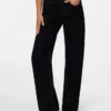 Snrancy-Jeans met middelhoge taille en wijde pijpen