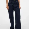 Snrancy-Jeans met middelhoge taille en wijde pijpen