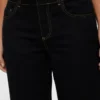 Snrancy-Jeans met middelhoge taille en wijde pijpen