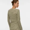 Top met ronde hals en cropped pasvorm