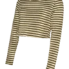 Top met ronde hals en cropped pasvorm