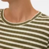 Top met ronde hals en cropped pasvorm